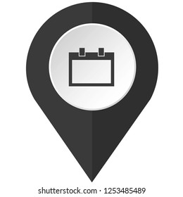 An Illustrated Icon Isolated on a Background - Empty Square Calendar