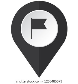 An Illustrated Icon Isolated on a Background - Cut Out Flag