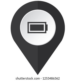 An Illustrated Icon Isolated on a Background - Battery