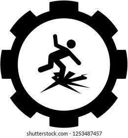 An Illustrated Icon Isolated on a Background - Thin Ice