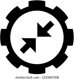 An Illustrated Icon Isolated on a Background - Zoom Out