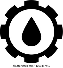An Illustrated Icon Isolated on a Background - Water Drop