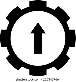 An Illustrated Icon Isolated on a Background - Up Arrow