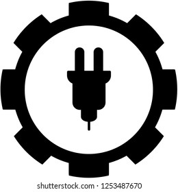 An Illustrated Icon Isolated on a Background - Universal Plug