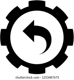 An Illustrated Icon Isolated on a Background - Undo