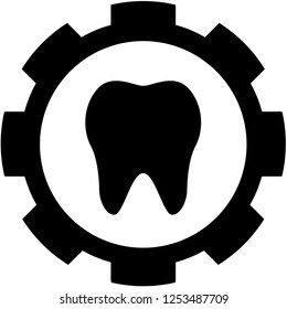 An Illustrated Icon Isolated on a Background - Tooth
