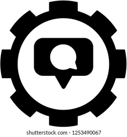 An Illustrated Icon Isolated on a Background - Social Media Message