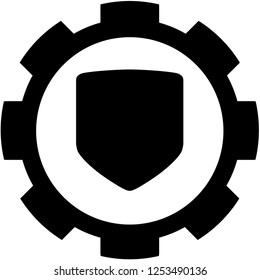 An Illustrated Icon Isolated on a Background - Shield