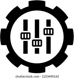 An Illustrated Icon Isolated on a Background - Settings