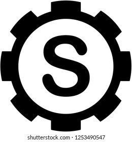 An Illustrated Icon Isolated on a Background - S