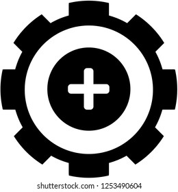 An Illustrated Icon Isolated on a Background - Round Plus Selected