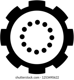 An Illustrated Icon Isolated on a Background - Round Loading