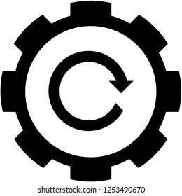 An Illustrated Icon Isolated on a Background - Refresh Forward