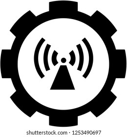An Illustrated Icon Isolated on a Background - Radio Tower