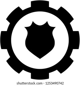 An Illustrated Icon Isolated on a Background - Pointy Shield