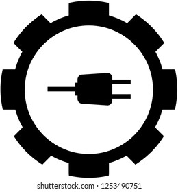 An Illustrated Icon Isolated on a Background - Plug
