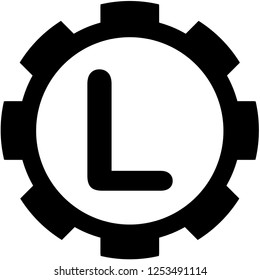 An Illustrated Icon Isolated on a Background - L