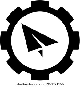 An Illustrated Icon Isolated on a Background - Paper Airplane