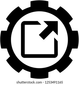An Illustrated Icon Isolated on a Background - Outgoing