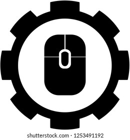 An Illustrated Icon Isolated on a Background - Mouse