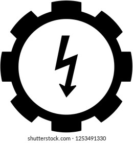 An Illustrated Icon Isolated on a Background - Lightning