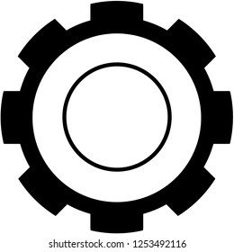 An Illustrated Icon Isolated on a Background - Empty Pie Chart