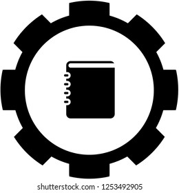 An Illustrated Icon Isolated on a Background - Contacts