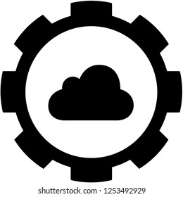An Illustrated Icon Isolated on a Background - Cloud