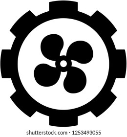 An Illustrated Icon Isolated on a Background - Car Fan