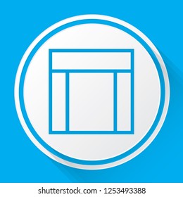An Illustrated Icon Isolated on a Background - Web Wireframe 4 Way Split Header