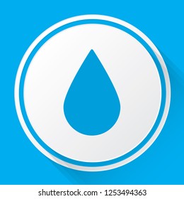 An Illustrated Icon Isolated on a Background - Water Drop