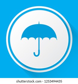 An Illustrated Icon Isolated on a Background - Umbrella
