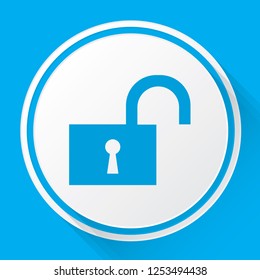 An Illustrated Icon Isolated on a Background - Unlock