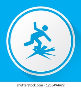 An Illustrated Icon Isolated on a Background - Thin Ice