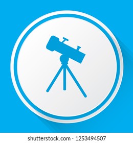 An Illustrated Icon Isolated on a Background - Telescope