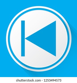 An Illustrated Icon Isolated on a Background - Step Backward