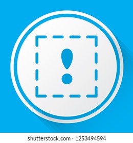 An Illustrated Icon Isolated on a Background - Squared Exclamation Mark