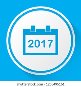 An Illustrated Icon Isolated on a Background - Square Calendar Year