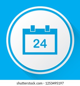 An Illustrated Icon Isolated on a Background - Square Calendar Day