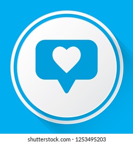 An Illustrated Icon Isolated on a Background - Social Media Love