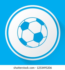 An Illustrated Icon Isolated on a Background - Soccer Ball