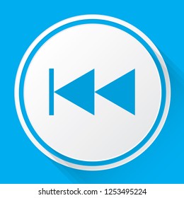 An Illustrated Icon Isolated on a Background - Skip Back Fast