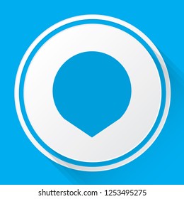 An Illustrated Icon Isolated on a Background - Short Map Pointer