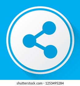 An Illustrated Icon Isolated on a Background - Share