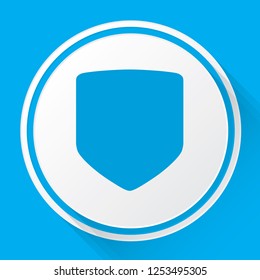 An Illustrated Icon Isolated on a Background - Shield