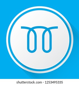 An Illustrated Icon Isolated on a Background - Seat Belt Reminder Light