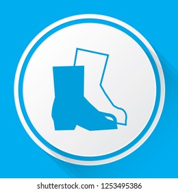 An Illustrated Icon Isolated on a Background - Safety Boots