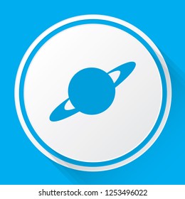 An Illustrated Icon Isolated on a Background - Ring Planet
