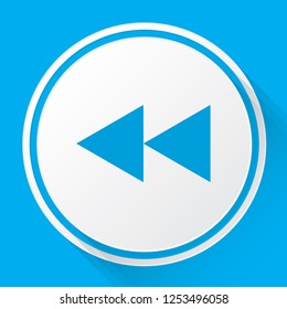 An Illustrated Icon Isolated on a Background - Rewind