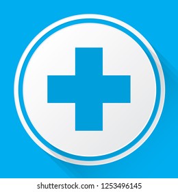 An Illustrated Icon Isolated on a Background - Plus